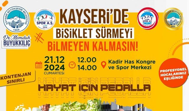 Spor AŞ bisiklet sürmeyi öğretecek