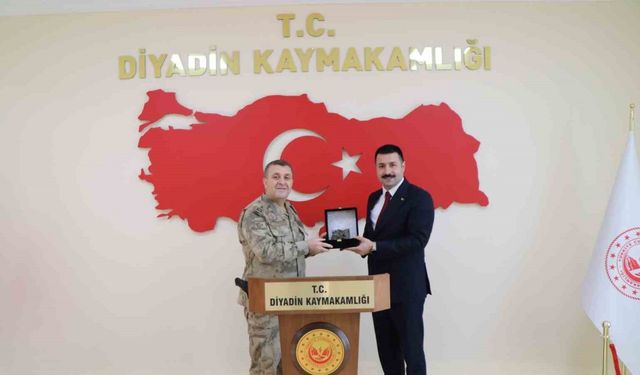 Tuğgeneral Kiper’den, Kaymakam Karali’ye ziyaret