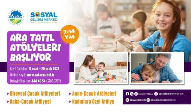 SGM’de Ara Tatil Atölyeleri için kayıtlar başladı