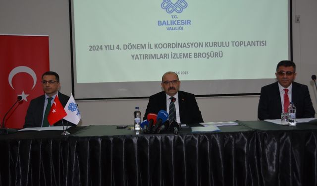 Balıkesir İl Koordinasyon Kurulu Toplantısı yapıldı