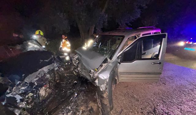 Balıkesir'de otomobille kamyonetin çarpıştığı kazada bir kişi öldü