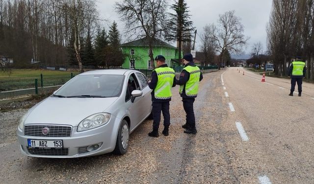 Bilecik'te jandarma uygulama yaptı