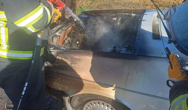 Bilecik'te seyir halindeki otomobilde çıkan yangın söndürüldü