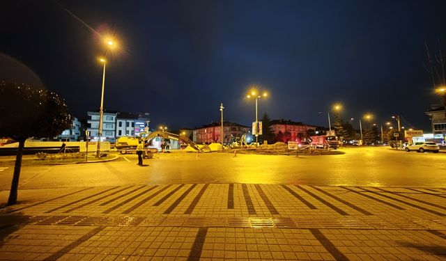 Bursa'da doğalgaz sızıntısı nedeniyle yol trafiğe kapatıldı