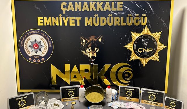 Çanakkale'de uyuşturucu operasyonunda 1 zanlı tutuklandı