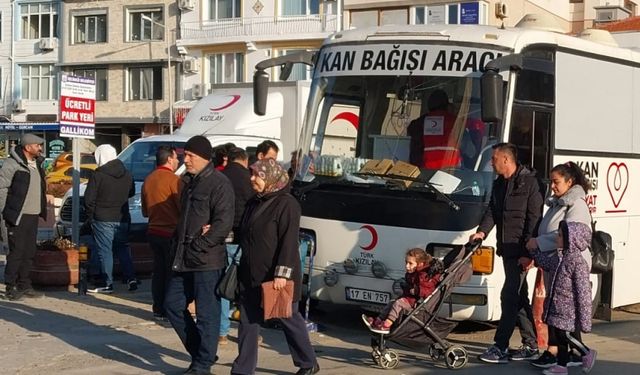 Gelibolu'da Kızılay'a bir günde 67 ünite kan bağışı yapıldı