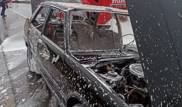 Kırklareli'nde seyir halindeki otomobilde çıkan yangın söndürüldü