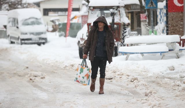 Kırklareli'nin yüksek kesimlerinde kar etkili oluyor