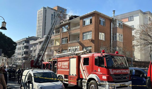 Maltepe'de çatı katındaki dairede çıkan yangında yaralanan kadın hastanede öldü