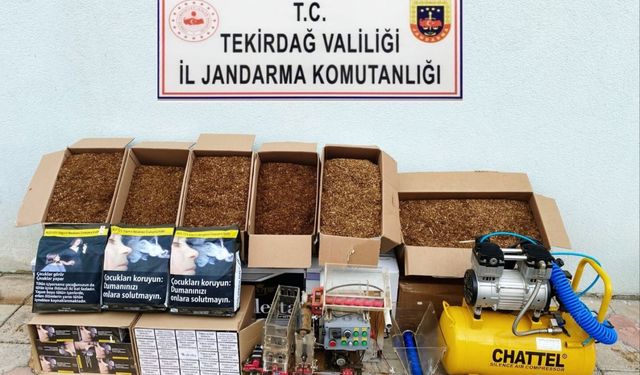 Tekirdağ'da 66 bin makaron ele geçirildi