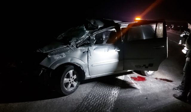 Tekirdağ'da devrilen otomobilin sürücüsü öldü