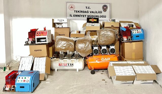 Tekirdağ'da kaçakçılık operasyonunda 13 kişi yakalandı