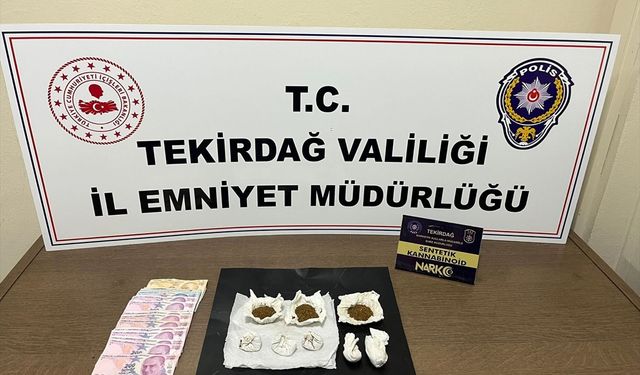 Tekirdağ'da narkotik uygulamalarında 9 şüpheli tutuklandı