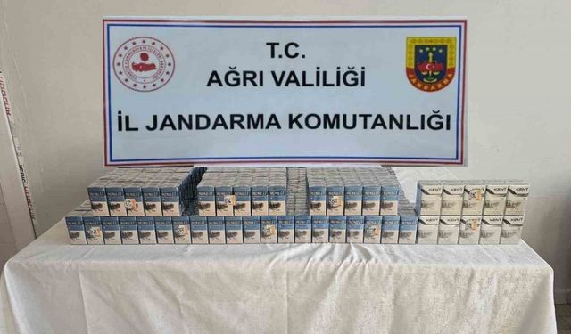 Ağrı’da bin 390 paket kaçak sigara yakalandı