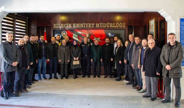 AK Parti Bilecik İl Başkanı Yıldırım, Bilecik İl Emniyet Müdürü Yılmaz ile bir araya geldi