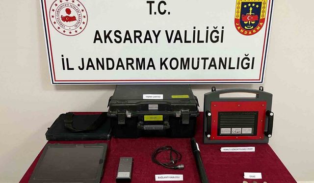 Aksaray’da define avcıları suçüstü yakalandı