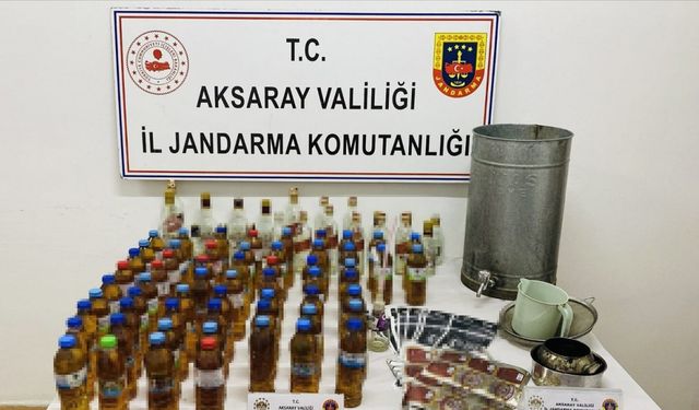 Aksaray’da kahvehaneye sahte içki operasyonu: 2 gözaltı