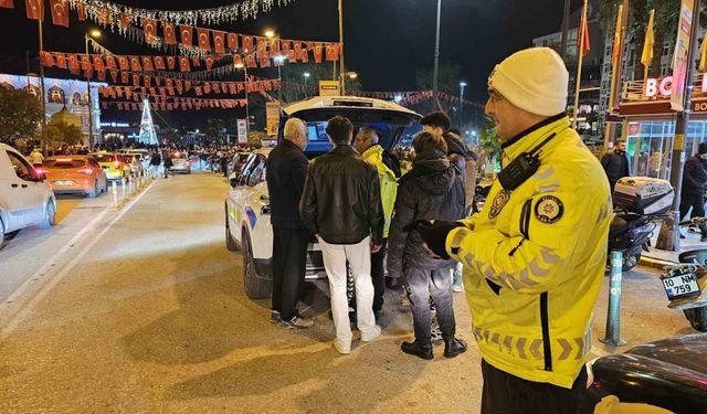 Balıkesir’in ilk trafik cezası ehliyetsiz sürücüye kesildi