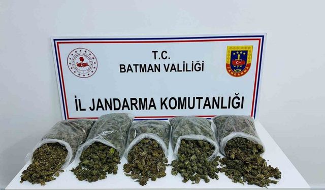 Batman’da 10 kilo skunk ele geçirildi