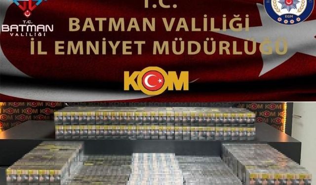 Batman’da bin 940 paket gümrük kaçağı sigara ele geçirildi