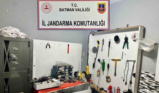 Batman’da kaçak silah imalathanesine düzenlenen baskında 1 kişi gözaltına alındı