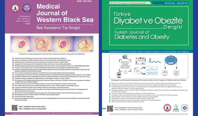 BEUN Batı Karadeniz Tıp Dergisi ile Türkiye Diyabet ve Obezite Dergisi’nin yeni sayıları yayımlandı