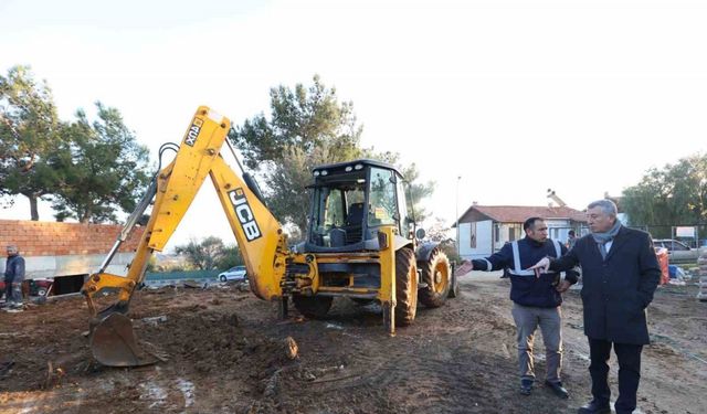 Güzelbahçe’de kentin her noktasında çalışmalar hızla sürüyor