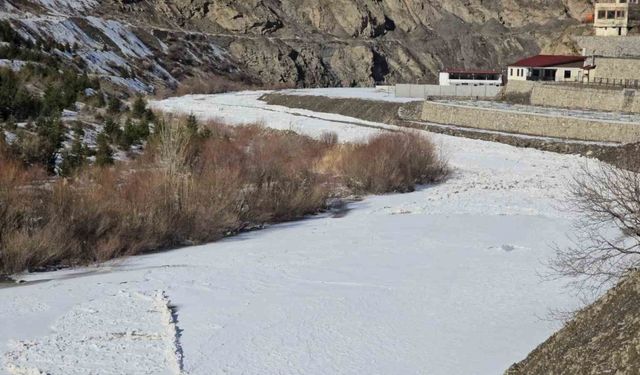 Hakkari’de Zap Suyu dondu