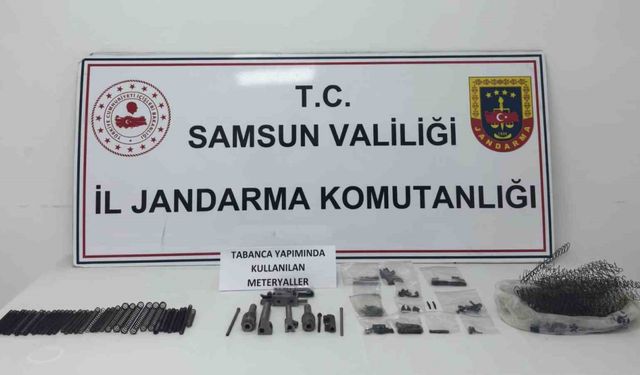 Jandarma ekiplerinden kaçak silah imalathanesine baskın