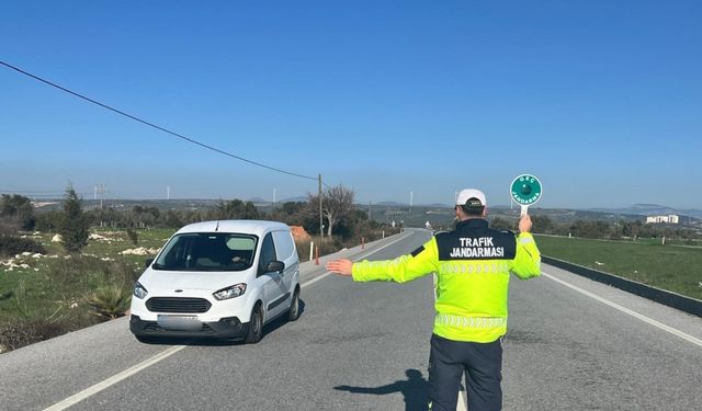 Jandarmadan mikro İHA ile hava destekli trafik denetimi