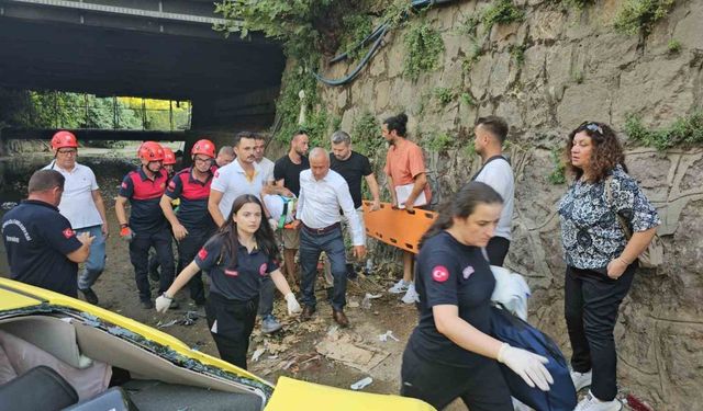 Kamyonun çarptığı taksi yayaların arasına dalmıştı; mahkeme keşfi yapıldı