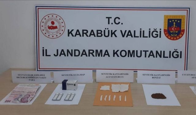 Karabük’te uyuşturucu operasyonu: 3 gözaltı