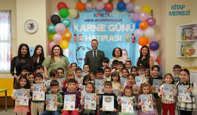 Kartal Belediyesi kreşlerinde karne heyecanı