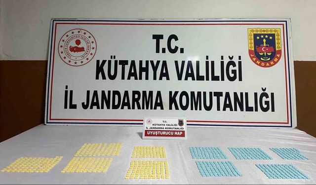 Kütahya’da 966 adet uyuşturucu hap ele geçirildi, 1 şüpheli tutuklandı