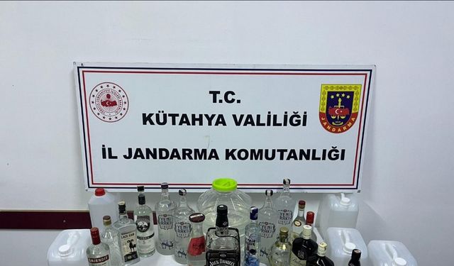 Kütahya’da sahte içki operasyonu: 1 gözaltı