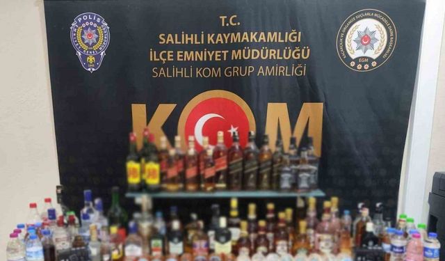 Manisa’da 62 litre gümrük kaçağı alkol ele geçirildi