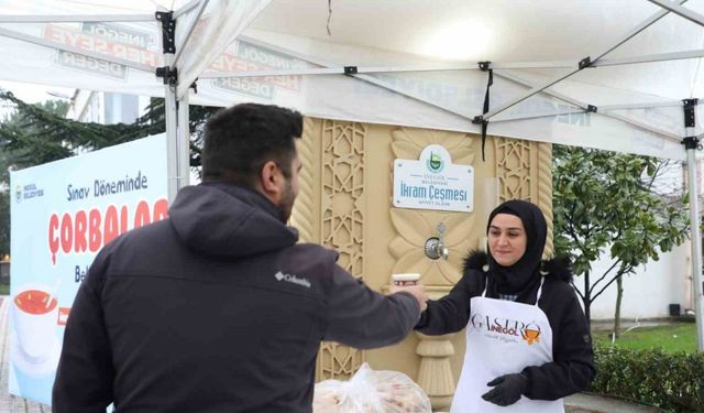 Öğrencilere sabah çorbası İnegöl Belediyesi’nden