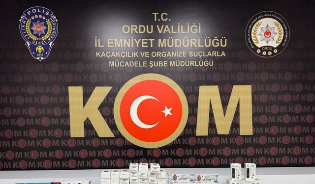 Ordu’da kaçak cep telefonu operasyonu