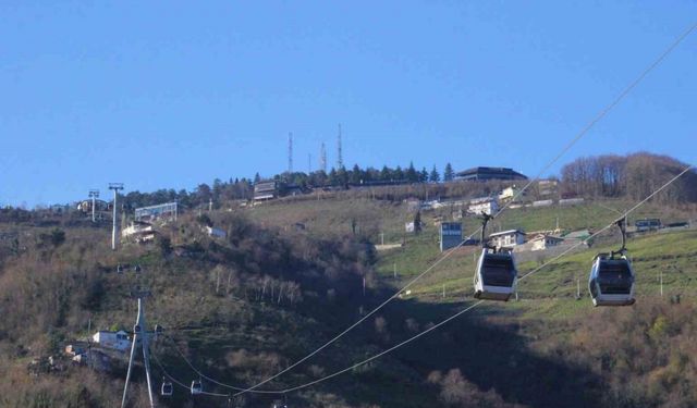 Ordu’da teleferik, bir yılda 697 bin yolcu taşıdı