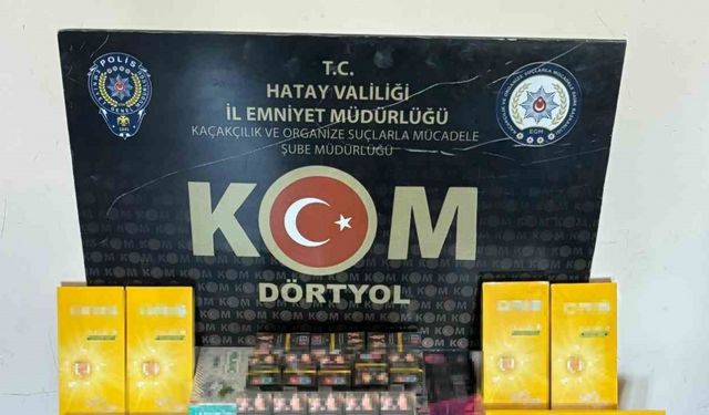 Payas’ta 440 paket gümrük kaçağı sigara ele geçirildi