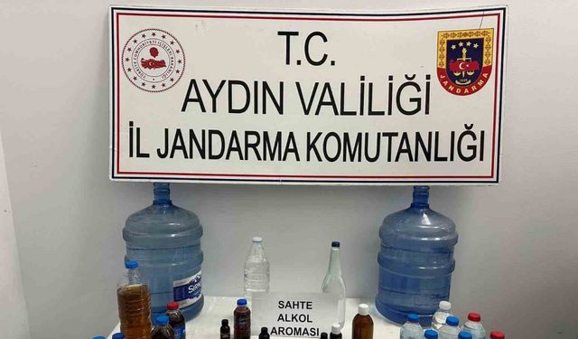 Sahte alkol üretip piyasaya sürüyordu, jandarmaya takıldı