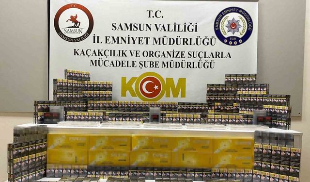 Samsun’da gümrük kaçağı sigara ele geçirildi