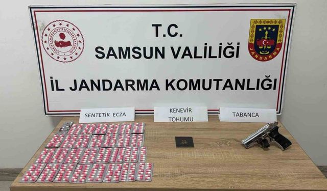 Samsun’da jandarmadan uyuşturucu operasyonları