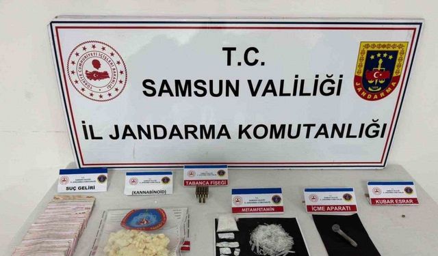 Samsun’da uyuşturucuyla yakalanan şahıs gözaltına alındı