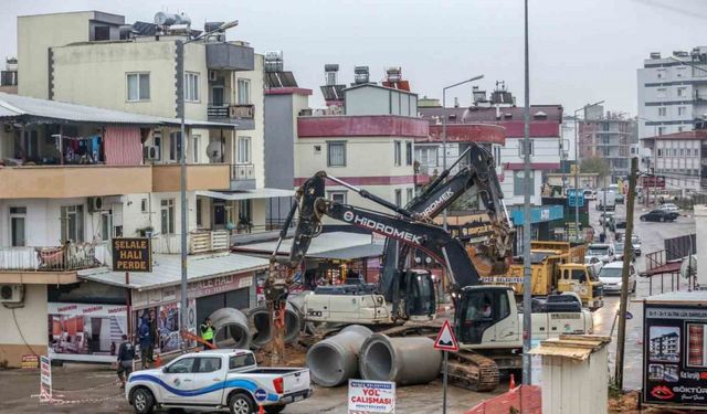 Şelale Mahallesi’nde drenaj hattı yenilendi