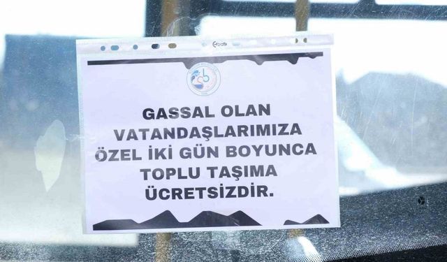 Sorgun Belediyesi, gassallar için toplu taşımayı ücretsiz yaptı