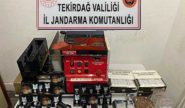 Tekirdağ’da kaçakçılık ve ruhsatsız silah operasyonlarında 4 kişi yakalandı