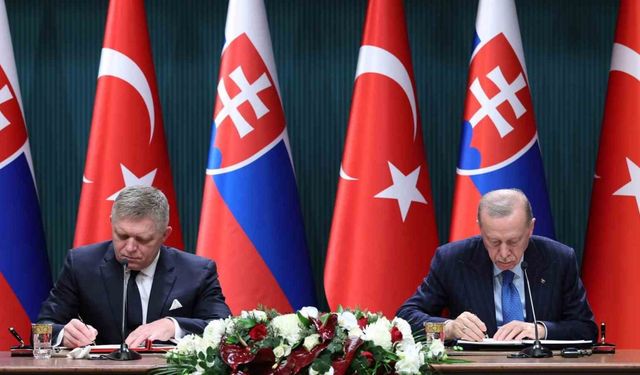 Türkiye-Slovakya arasında üç anlaşma ve ortak bildiri imzalandı