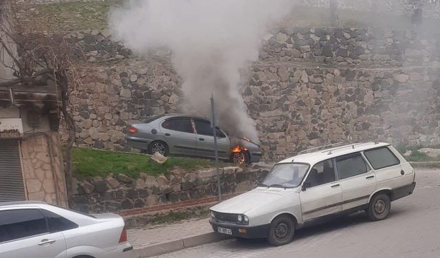 Ankara’da araç yangını