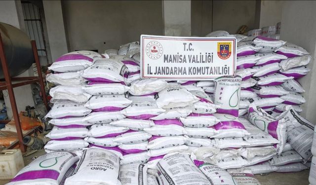 Manisa’da 29 ton sahte gübre ele geçirildi